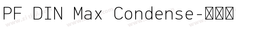 PF DIN Max Condense字体转换
